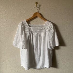 Gap White Eyelet Top